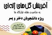 مسابقه آفرینش گل های ژله ای در خانه فرهنگ کوی دانشگاه علوم پزشکی تهران